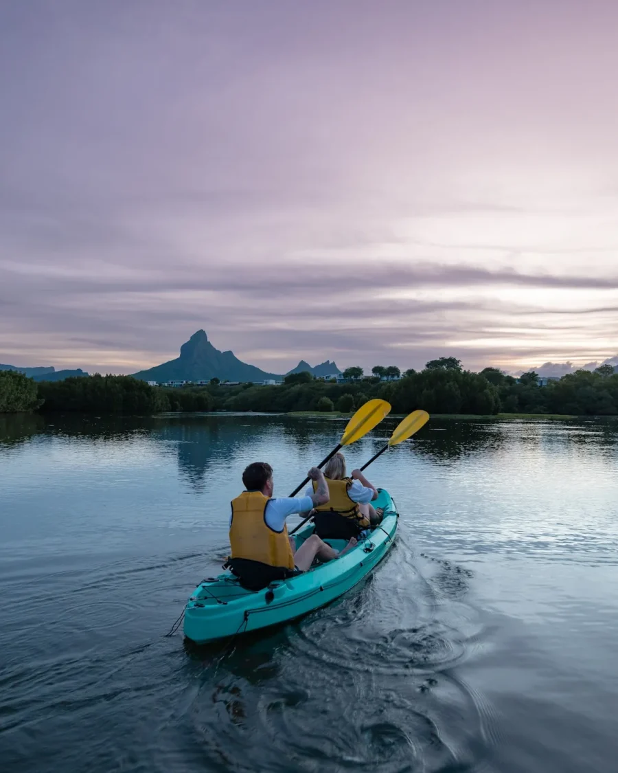 Kayaking on the Tamarin River at Sunrise
